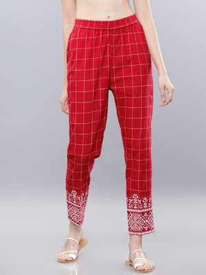 Vishudh Regular Fit Women Multicolor Trousers