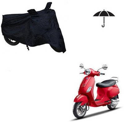 Atulit enterprises Two Wheeler Cover for Piaggio(Vespa VXL, Black)