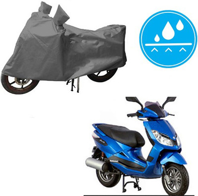 HYBRIDS COLLECTION Waterproof Two Wheeler Cover for Bajaj(Sunny, Grey)