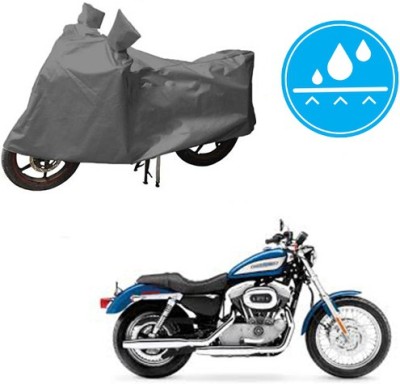 HYBRIDS COLLECTION Waterproof Two Wheeler Cover for Harley Davidson(XL 883, Grey)