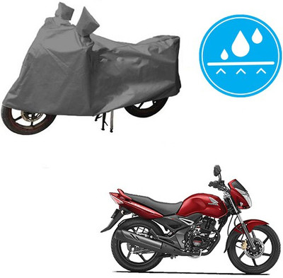 HYBRIDS COLLECTION Waterproof Two Wheeler Cover for Honda(CB Unicorn, Grey)