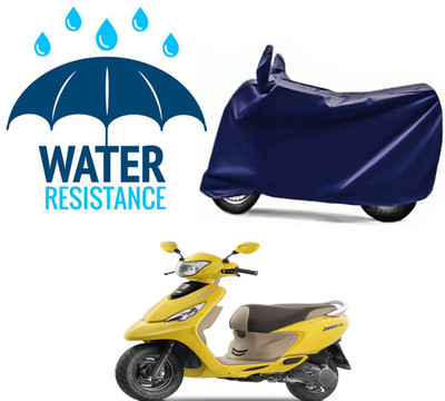 RONISH Waterproof Two Wheeler Cover for TVS(Scooty Zest 110, Blue)