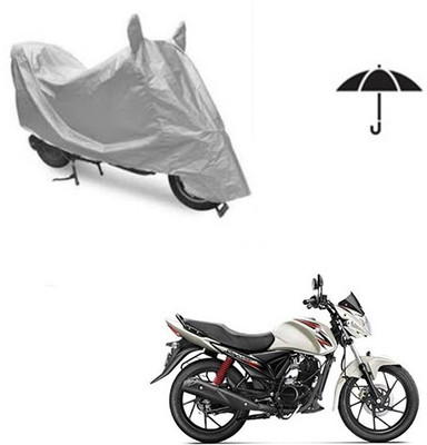 SRENTERPRISES Two Wheeler Cover for Suzuki(Sling Shot, Silver)