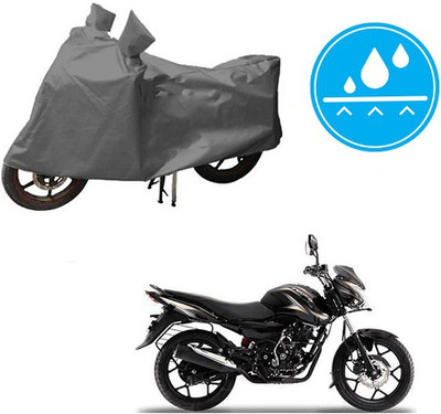 THE REAL ARV Waterproof Two Wheeler Cover for Bajaj(Discover 150 s, Grey)
