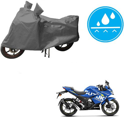 Atulit enterprises Waterproof Two Wheeler Cover for Suzuki(Gixxer SF, Grey)