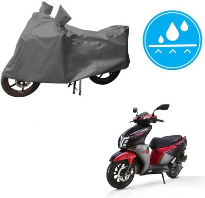 HYBRIDS COLLECTION Waterproof Two Wheeler Cover for TVS(NTORQ, Grey)