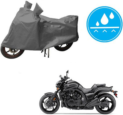 HYBRIDS COLLECTION Waterproof Two Wheeler Cover for Yamaha(VMAX, Grey)