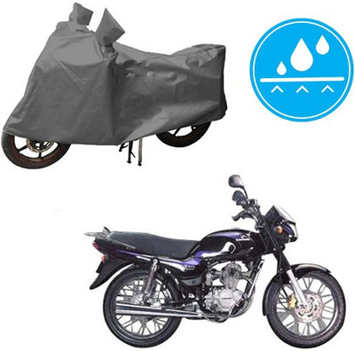 HYBRIDS COLLECTION Waterproof Two Wheeler Cover for Bajaj(Caliber, Grey)