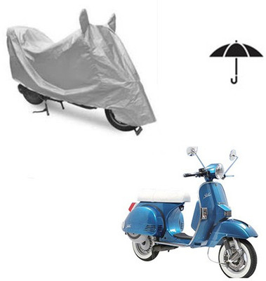 SRENTERPRISES Two Wheeler Cover for LML(Star Euro, Silver)