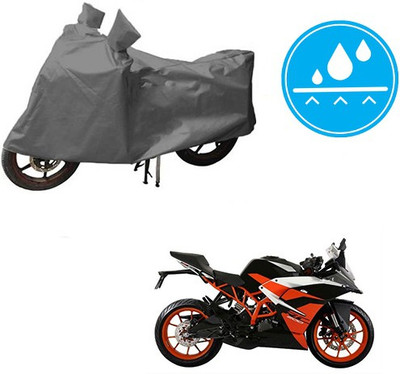 HYBRIDS COLLECTION Waterproof Two Wheeler Cover for KTM(RC 390, Grey)