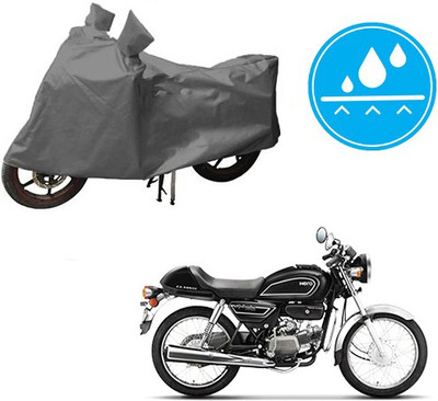HYBRIDS COLLECTION Waterproof Two Wheeler Cover for Hero(Splendor Pro Classic, Grey)