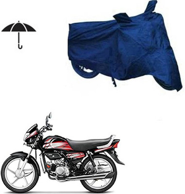 Feel heaven Waterproof Two Wheeler Cover for Hero(HF Deluxe, Blue)