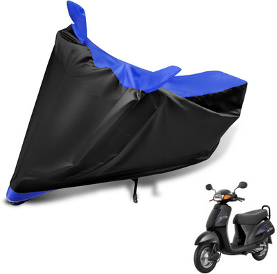 Auto Hub Two Wheeler Cover for Honda(Activa, Black, Blue)