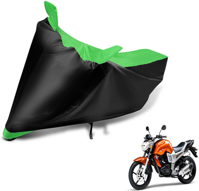 Auto Hub Two Wheeler Cover for Yamaha(FZ16, Black, Green)