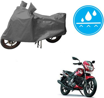 HYBRIDS COLLECTION Waterproof Two Wheeler Cover for TVS(Flame, Grey)