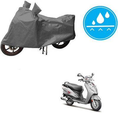 HYBRIDS COLLECTION Waterproof Two Wheeler Cover for Hero(Moto Corp Duet, Grey)