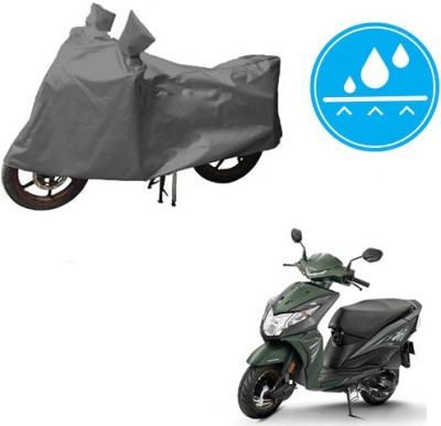 HYBRIDS COLLECTION Waterproof Two Wheeler Cover for Honda(Dio, Grey)