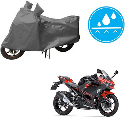 HYBRIDS COLLECTION Waterproof Two Wheeler Cover for Kawasaki(Ninja 250, Grey)