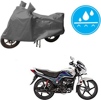 HYBRIDS COLLECTION Waterproof Two Wheeler Cover for Hero(Passion Pro TR, Grey)