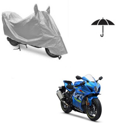 Atulit enterprises Two Wheeler Cover for Suzuki(GSX, Silver)