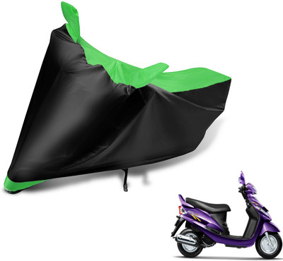 Auto Hub Two Wheeler Cover for Mahindra(Rodeo RZ, Black, Green)