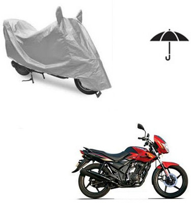 Atulit enterprises Two Wheeler Cover for TVS(Flame DS 125, Silver)