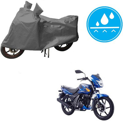 HYBRIDS COLLECTION Waterproof Two Wheeler Cover for TVS(Flame SR125, Grey)