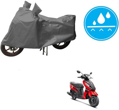 Atulit enterprises Waterproof Two Wheeler Cover for Suzuki(Let's, Grey)