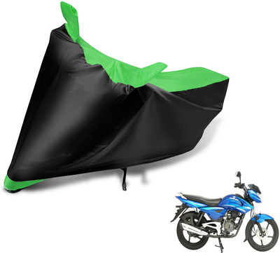 Auto Hub Two Wheeler Cover for Bajaj(XCD 135, Black, Green)