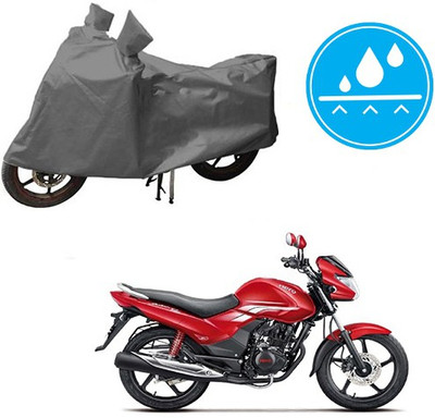 HYBRIDS COLLECTION Waterproof Two Wheeler Cover for Hero(Achiever, Grey)