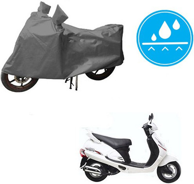 HYBRIDS COLLECTION Waterproof Two Wheeler Cover for Mahindra(Rodeo, Grey)