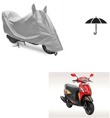 Atulit enterprises Two Wheeler Cover for Hero(Pleasure, Silver)