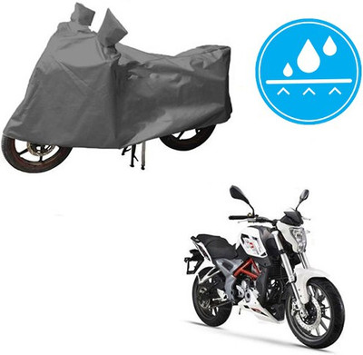HYBRIDS COLLECTION Waterproof Two Wheeler Cover for DSK Benelli(TNT 25, Grey)