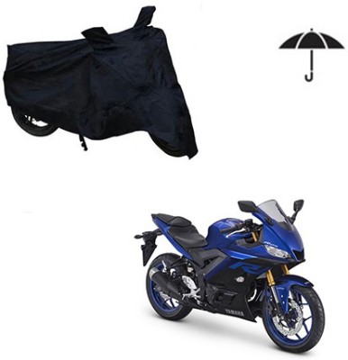 Atulit enterprises Two Wheeler Cover for Yamaha(YZF R25, Black)