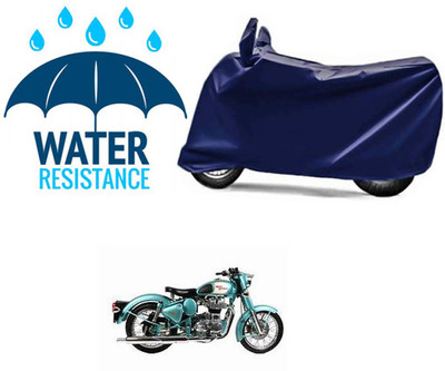 JVG Waterproof Two Wheeler Cover for Royal Enfield(Bullet 350, Blue)