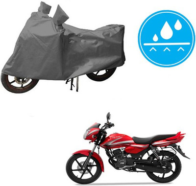 HYBRIDS COLLECTION Waterproof Two Wheeler Cover for TVS(Phoenix, Grey)