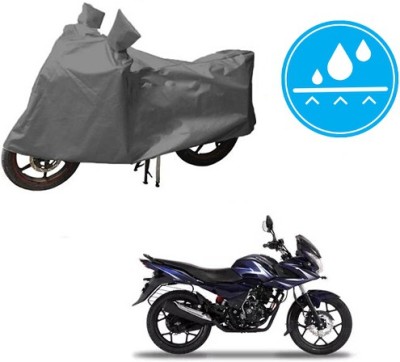 MMSSTAR Waterproof Two Wheeler Cover for Bajaj(Discover 150 f, Grey)