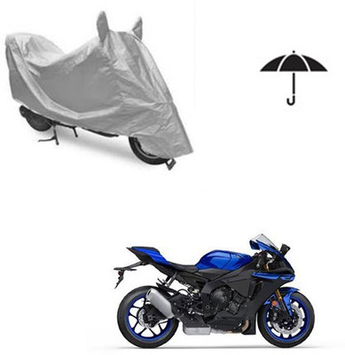 Atulit enterprises Two Wheeler Cover for Yamaha(YZF R1, Silver)