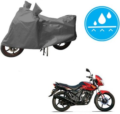 HYBRIDS COLLECTION Waterproof Two Wheeler Cover for TVS(Flame DS 125, Grey)