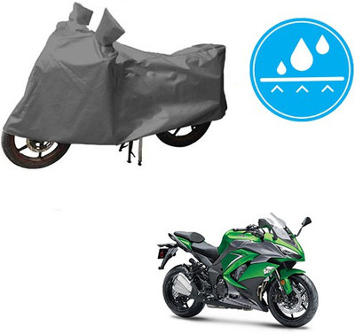 HYBRIDS COLLECTION Waterproof Two Wheeler Cover for Kawasaki(Ninja 1000, Grey)