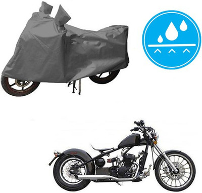 HYBRIDS COLLECTION Waterproof Two Wheeler Cover for Harley Davidson(Bobber 350, Grey)