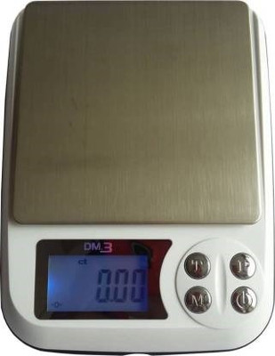 D-DEVOX DM-3 500gx 0.01g (10mg) Digital Jewellery Weighing Scale, Gold & Silver ornaments Weight Measuring machine Weighing Scale {for research} Weighing Scale (White) Weighing Scale (WHITE,SILVER) Weighing Scale(White)