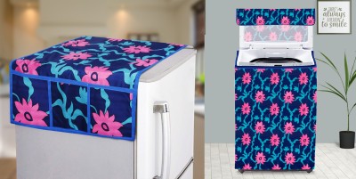E-Retailer Top Loading Washing Machine  Cover(Width: 58 cm, Pink, Blue)