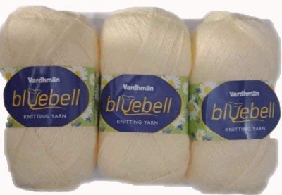 Vardhman Wool Bluebell 300 gm Wool Ball Hand Knitting Wool & Art Craft Soft Fingering Crochet Hook Yarn Needles Acrylic Knitting Yarn Thread Dyed(100gm Each)