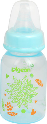 Pigeon PERISTALTIC CLEAR NURSING BOTTLE RPP-120ML(BLUE) FLORAL - 120 ml(Transparent, Blue)