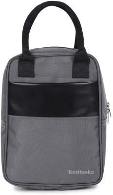 Kezitaska Lunch Tiffin Bag for School Office Picnic Waterproof Lunch Bag Grey Waterproof Lunch Bag(Grey, 7 L)