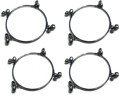 Gurjari Jewellers Brass Silver Bangle Set(Pack of 4)