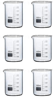 Scienco 500 ml Low Form Beaker(Pack of 6)