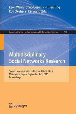 Multidisciplinary Social Networks Research(English, Paperback, unknown)