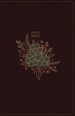 KJV Holy Bible: Personal Size Giant Print with 43,000 Cross References, Deluxe Burgundy Leathersoft, Red Letter, Comfort Print (Thumb Indexed): King James Version(English, Leather / fine binding, Nelson Thomas)